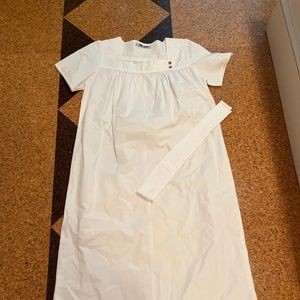 White Crisp Linen Dress